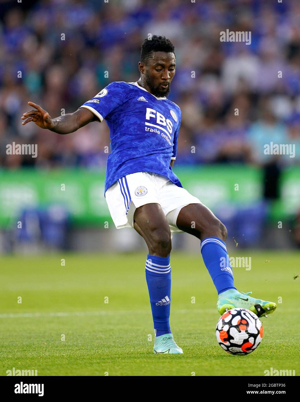 Leicester City's Wilfred Ndidi during the Pre-Season Friendly match at The King Power Stadium, Leicester. Picture date: Wednesday August 4, 2021. Stock Photo