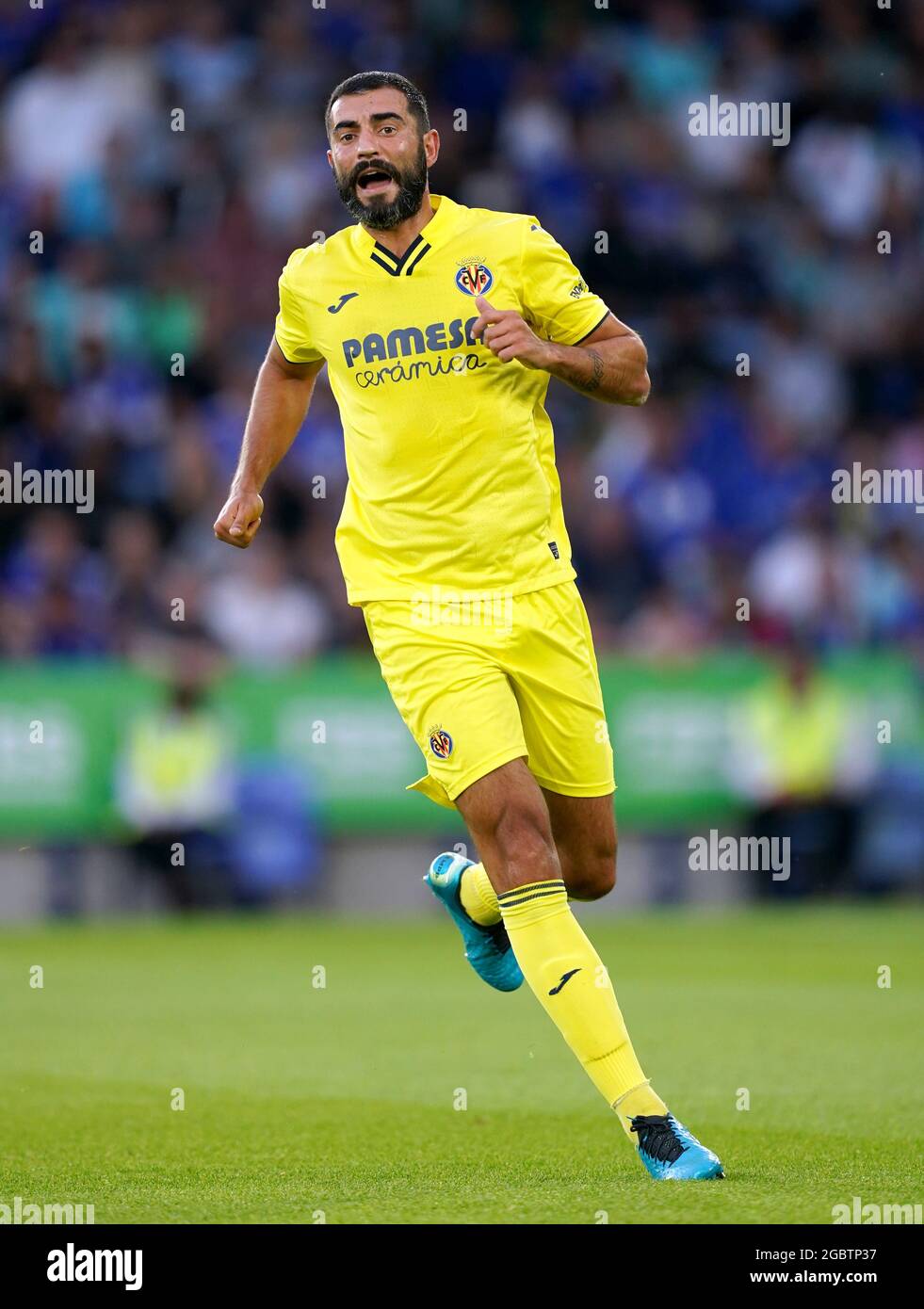 Villareal's Raul Albiol during the Pre-Season Friendly match at The King Power Stadium, Leicester. Picture date: Wednesday August 4, 2021. Stock Photo