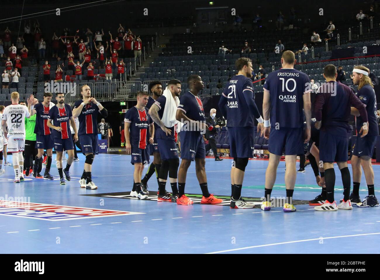Team Paris Saint Germain during the EHF Champions League Final4 Handball  match between Paris Saint-Germain