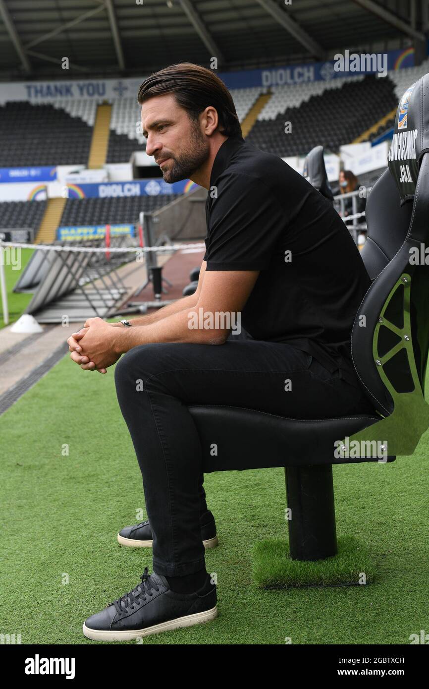 Swansea City unveil Russell Martin as new head coach at the Liberty  Stadium. in Swansea, United Kingdom on 8/5/2021. (Photo by Mike Jones/News  Images/Sipa USA Stock Photo - Alamy