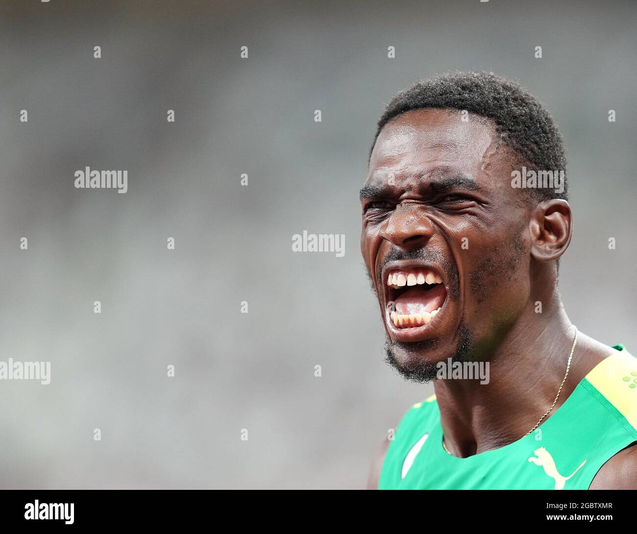 (210805) TOKYO, Aug. 5, 2021 (Xinhua) Lindon Victor of Grenada