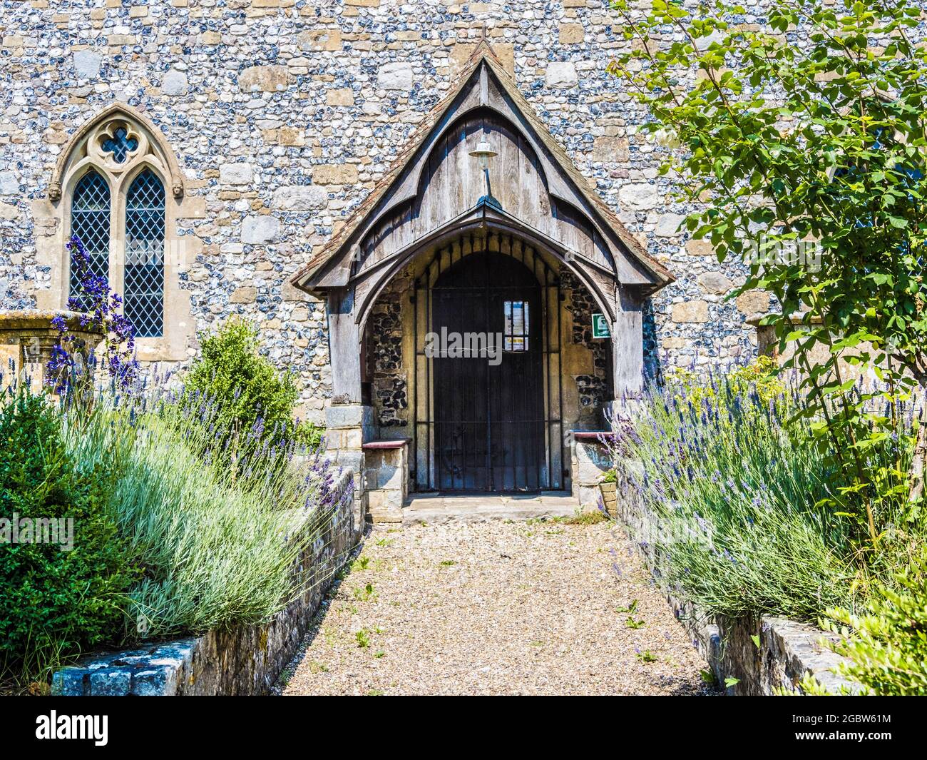 St.Nicholas' Church, Fyfield, Wiltshire. Stock Photo