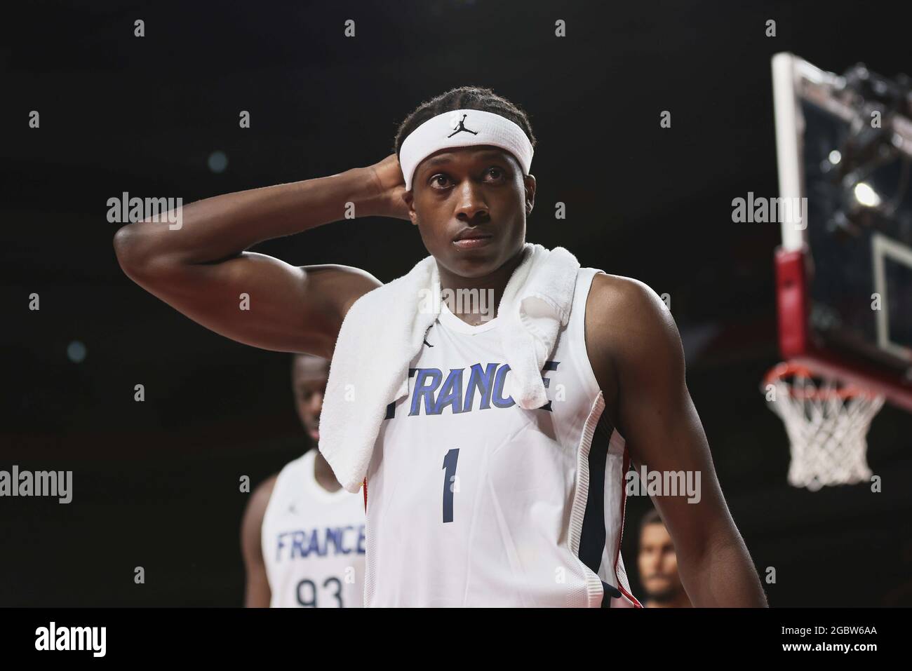 Franck NTILIKINA (1) of France during the Olympic Games Tokyo 2020