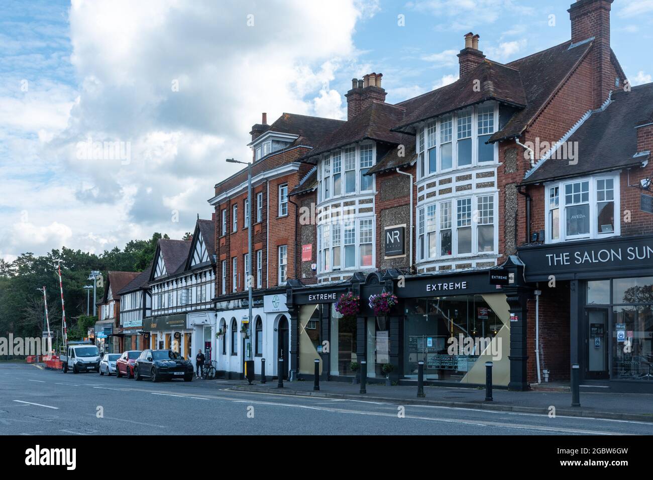 Sunningdale, businesses on London Road in the town, Berkshire, England