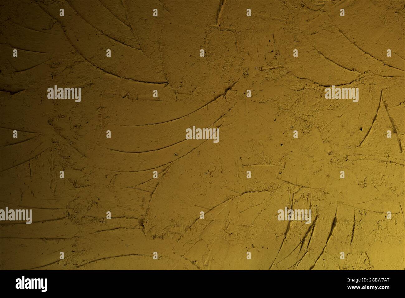 Rustic Wall,Yellow cement wall abstract background wallpaper Stock Photo