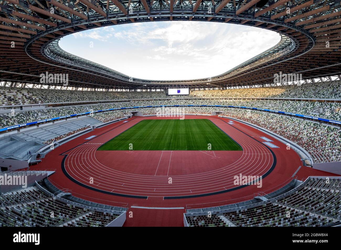 A View Of Kengo Kuma s National Stadium In Shinjuku The Centerpiece Of a-view-of-kengo-kuma-s-national-stadium-in-shinjuku-the-centerpiece-of