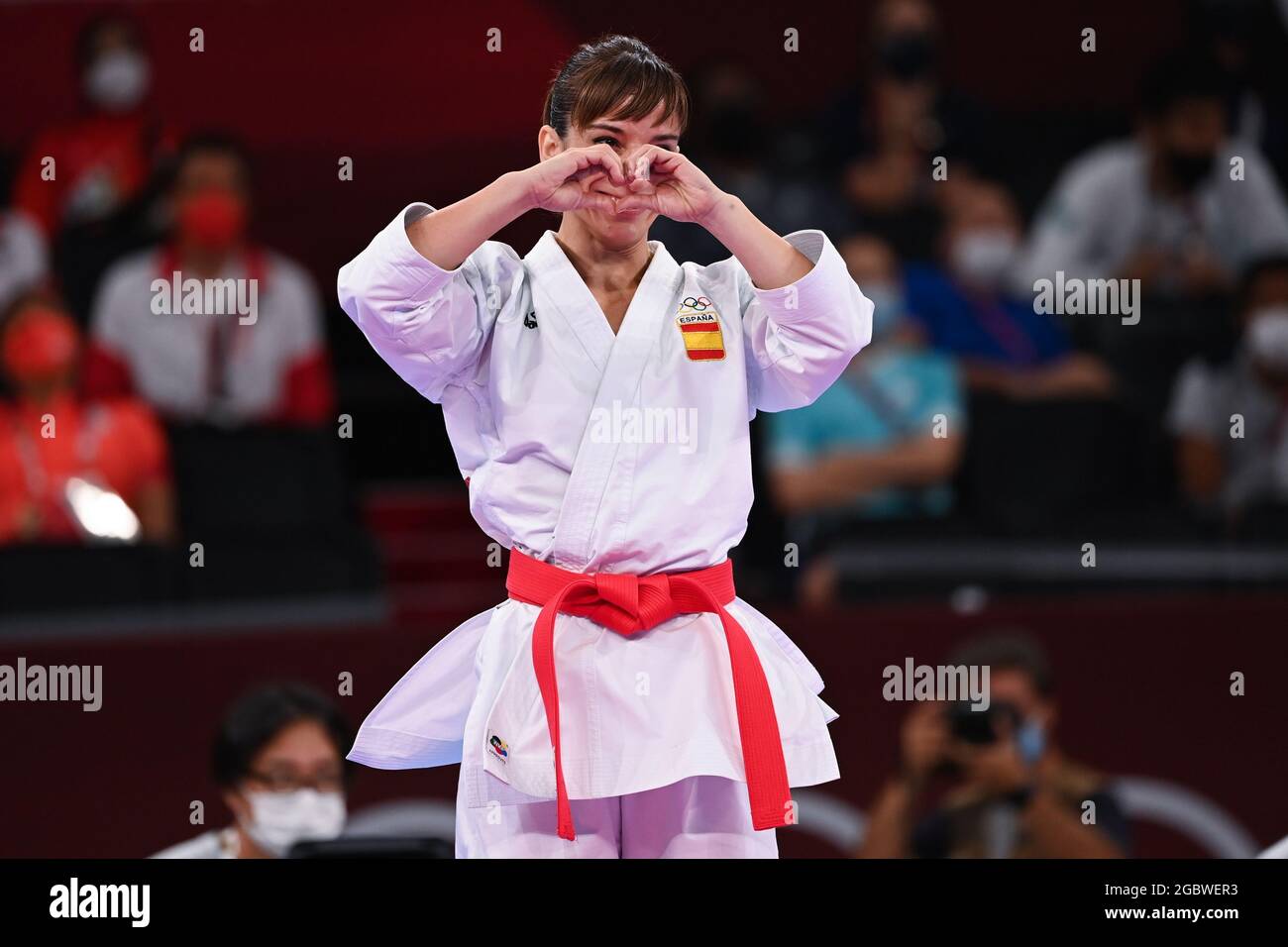 Tokyo, Japan. 5th Aug, 2021. Sandra Sanchez Jaime of Spain celebrates