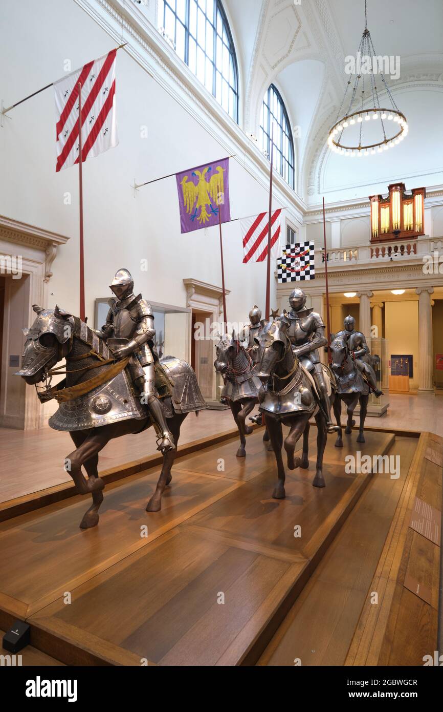 Knights in Arms and Armor section of the Metropolitan Museum of Art