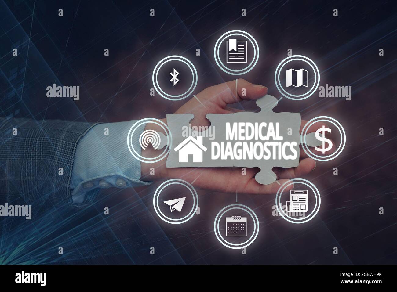 Conceptual display Medical Diagnostics. Conceptual photo a symptom or ...