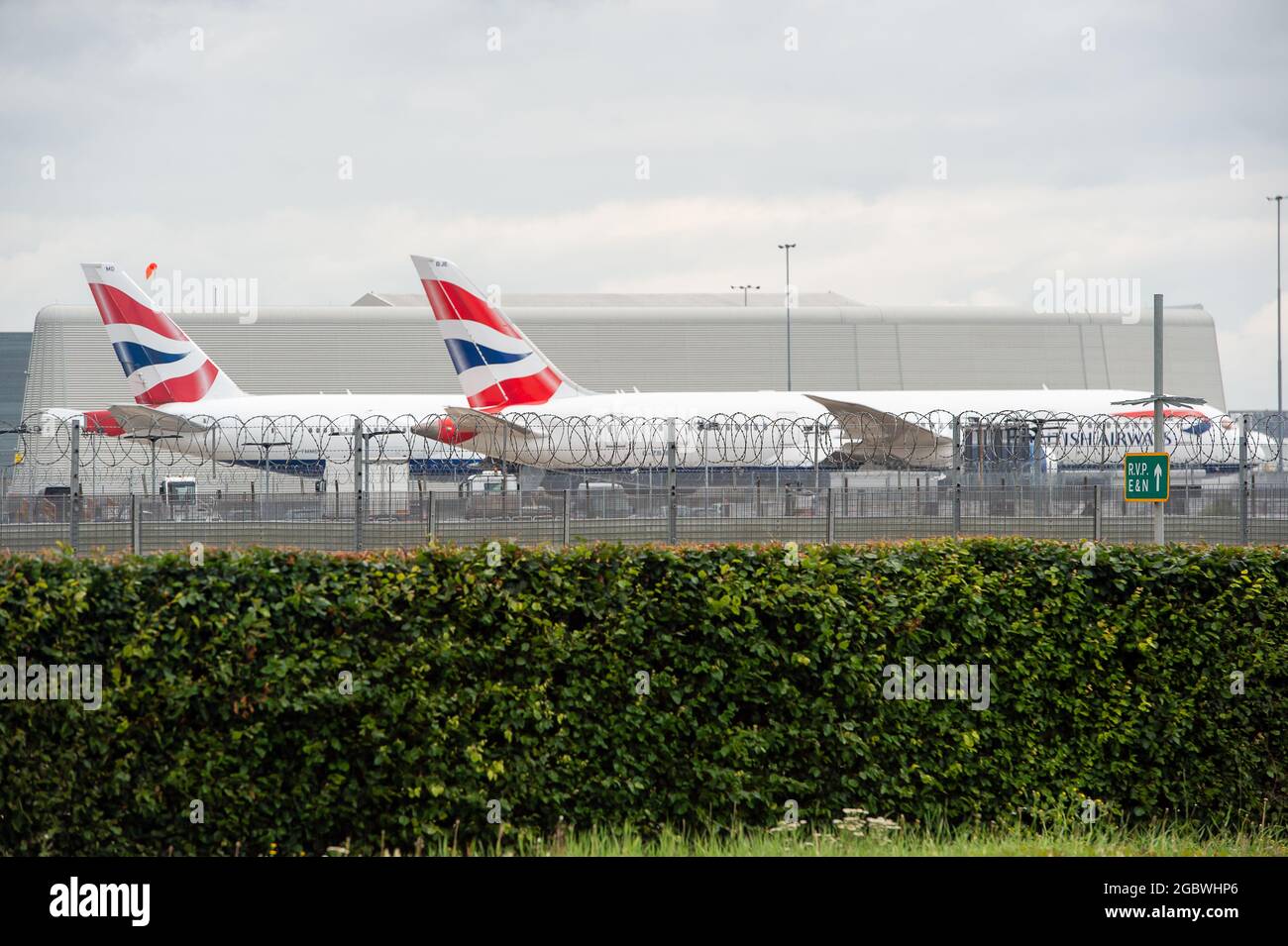 London Borough Of Hillingdon Uk 5th August 2021 British Airways Aircraft Outside Hangers At London Heathrow Today There Are Still Varying Rules Around The World On Wether Or Not Travellers Have To