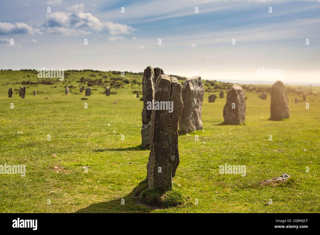 Hurlers Stone Circles walk, Cornwall 