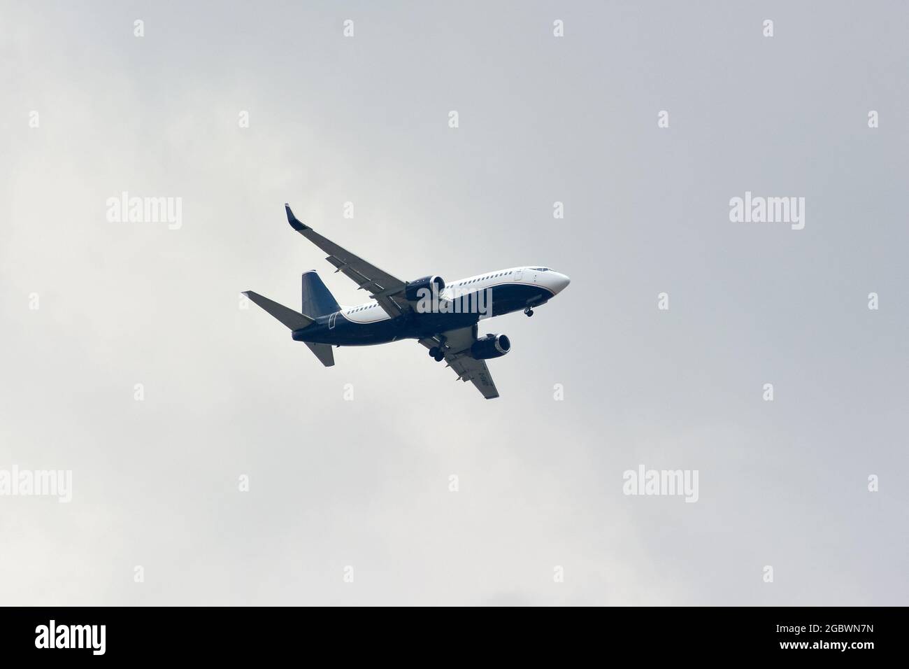2 Excel Aviation (Charter airlines of the United Kingdom), Boeing 737-300 airplane Stock Photo