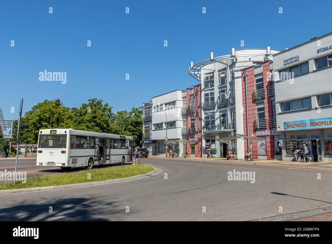 ELBLA, POLAND - Jun 18, 2021: The buildings near the train station in  Elblag, Poland Stock Photo - Alamy