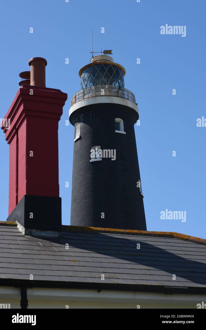 Lighthouse in Dungeness kent Stock Photo