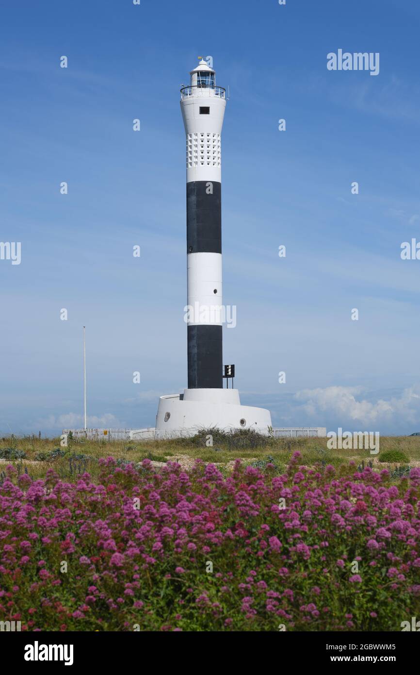 Lighthouse in Dungeness kent Stock Photo Alamy