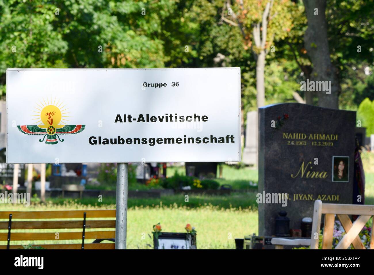Vienna, Austria. Old Alevi religious community at the Central Cemetery in Vienna Stock Photo