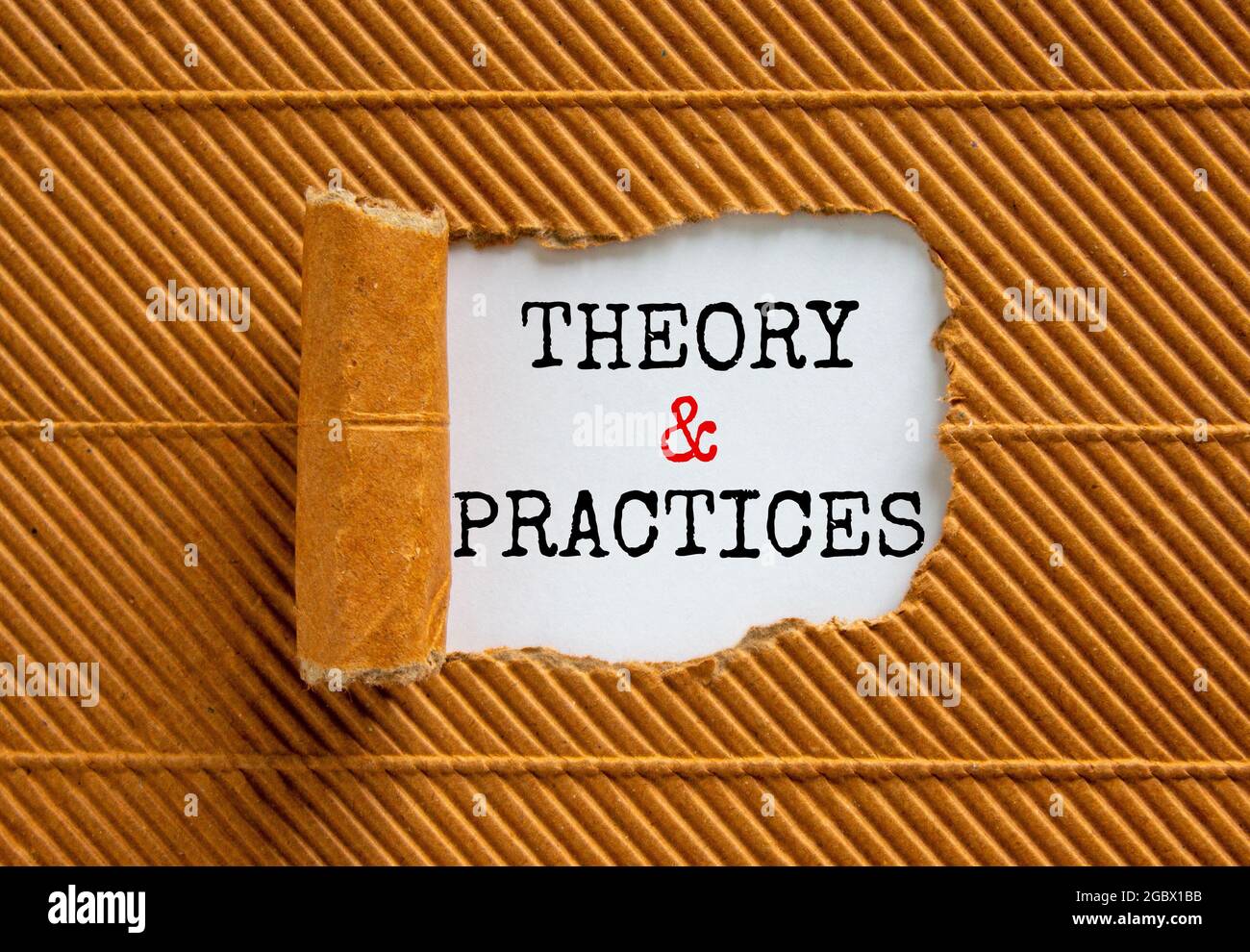 Theory and practice symbol. Words 'Theory and practice' appearing ...