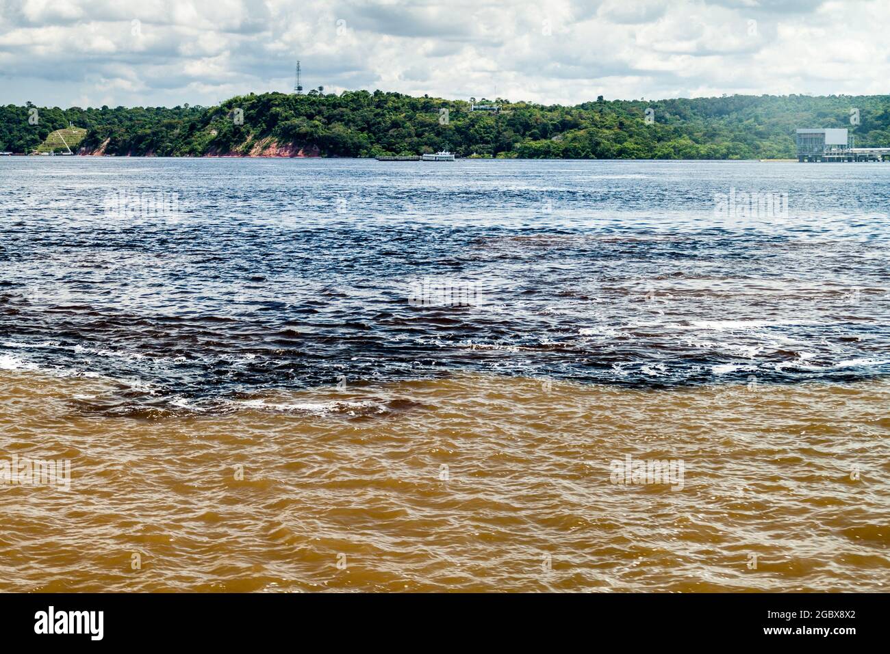 The Meeting of Waters (Encontro das Aguas) is the confluence between ...