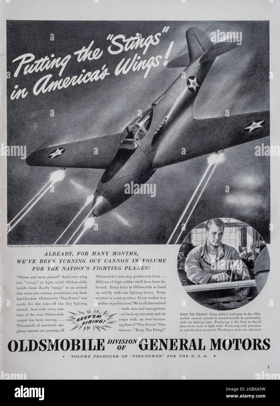Vintage Life Magazine advertisement, July 6, 1942 issue, USA Stock Photo