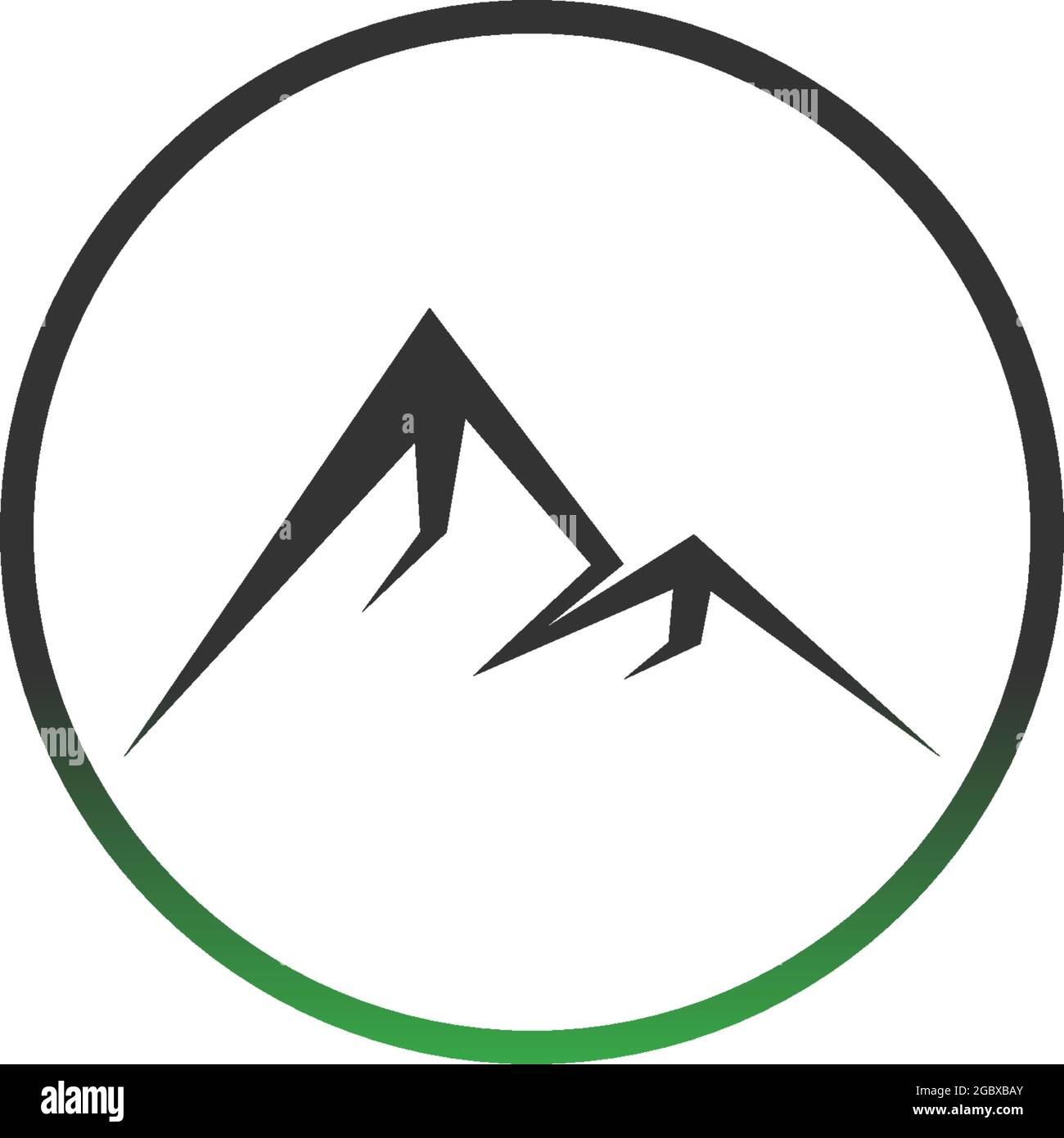 Mountain icon logo design vector illustration template Stock Vector