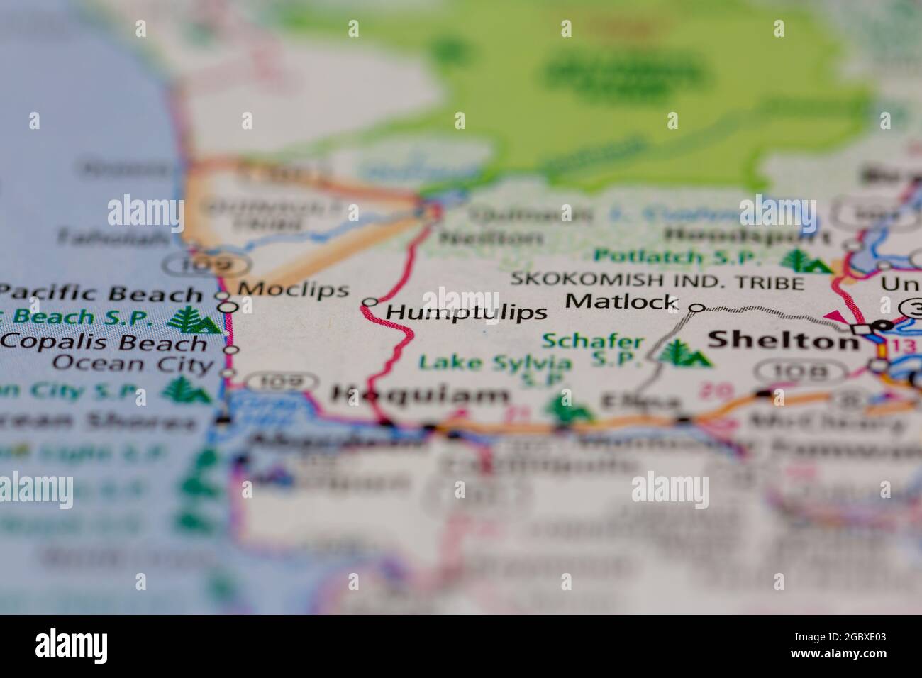 Map of humptulips hires stock photography and images Alamy