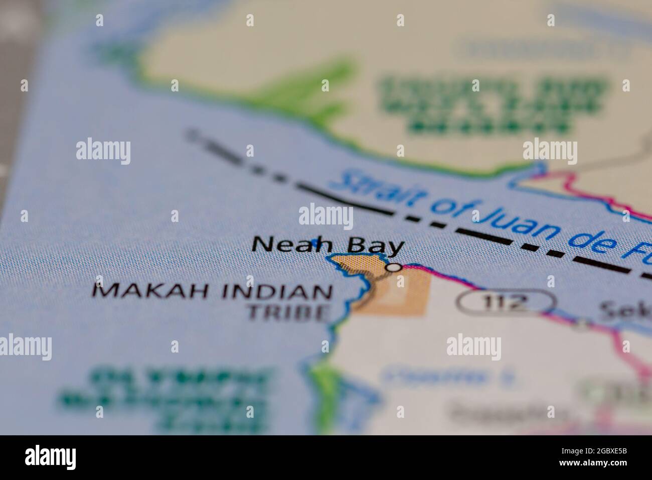 Neah bay washington state map hires stock photography and images Alamy