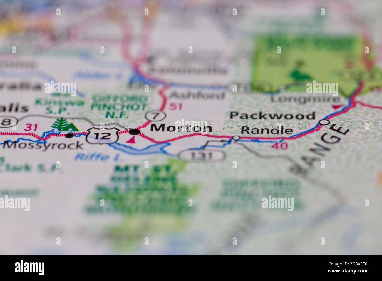 Morton washington state map hires stock photography and images Alamy