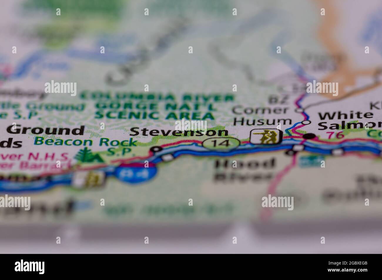 Stevenson washington on a map hires stock photography and images Alamy