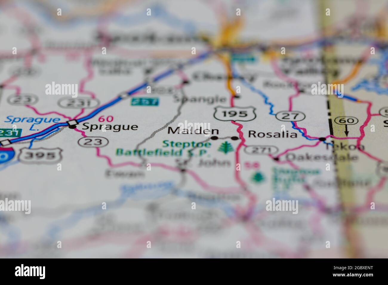 Map Of Malden Washington Map Of Malden High Resolution Stock Photography And Images - Alamy