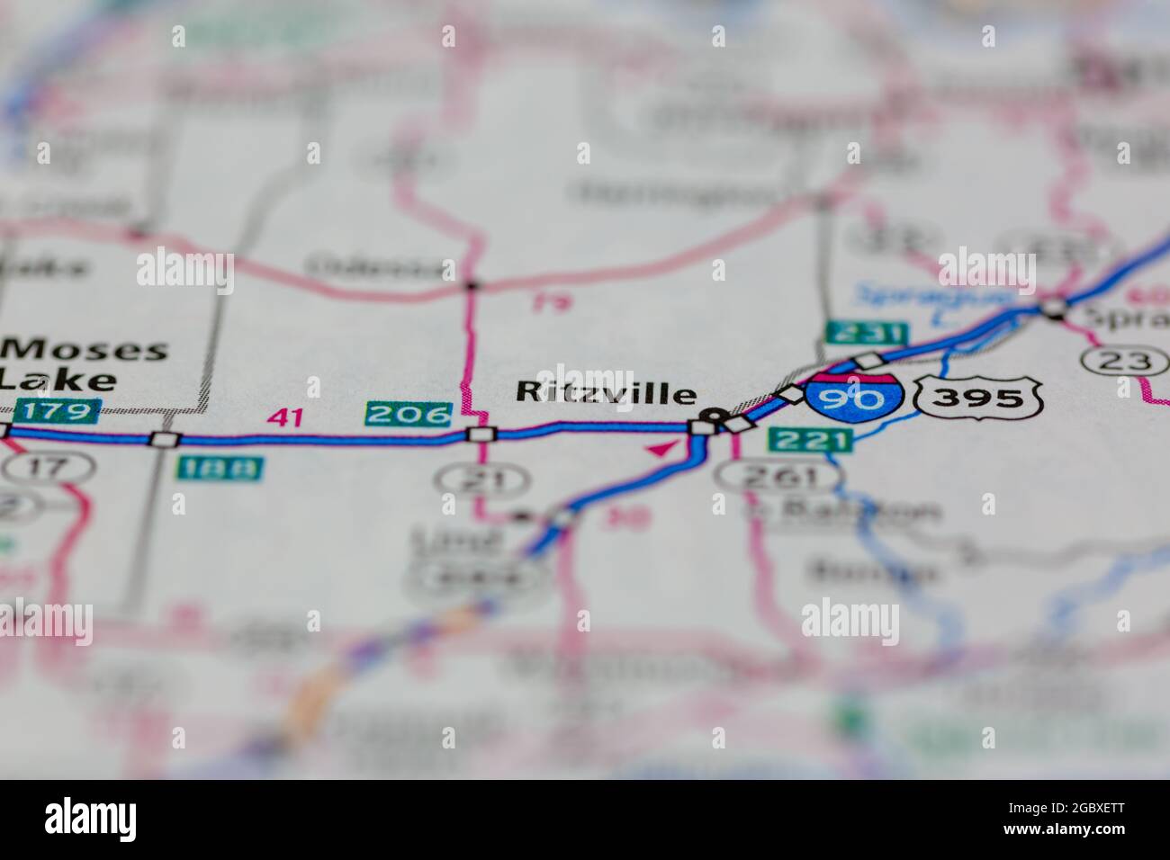 Ritzville map hires stock photography and images Alamy