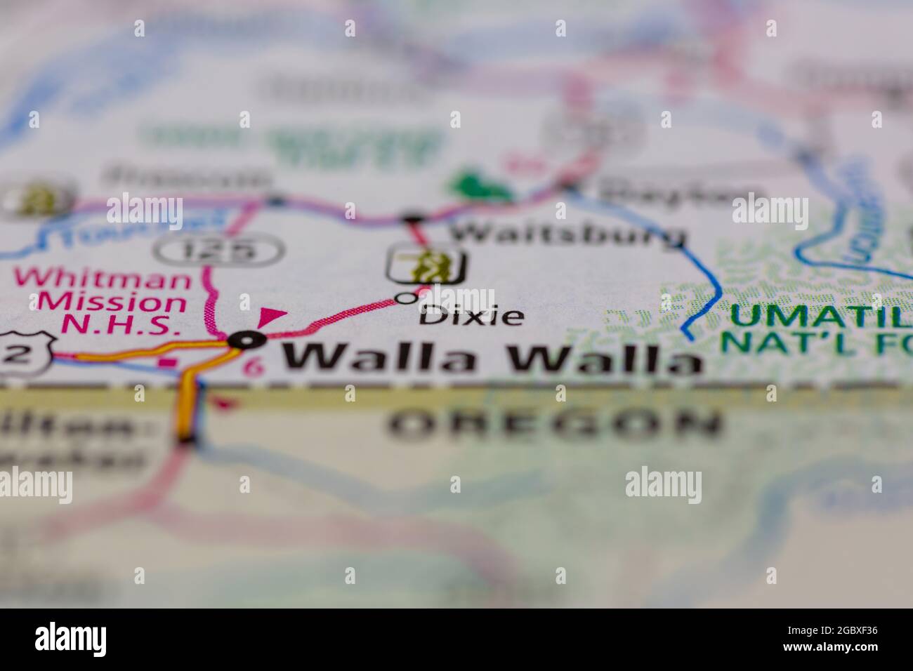 Dixie washington state map hires stock photography and images Alamy