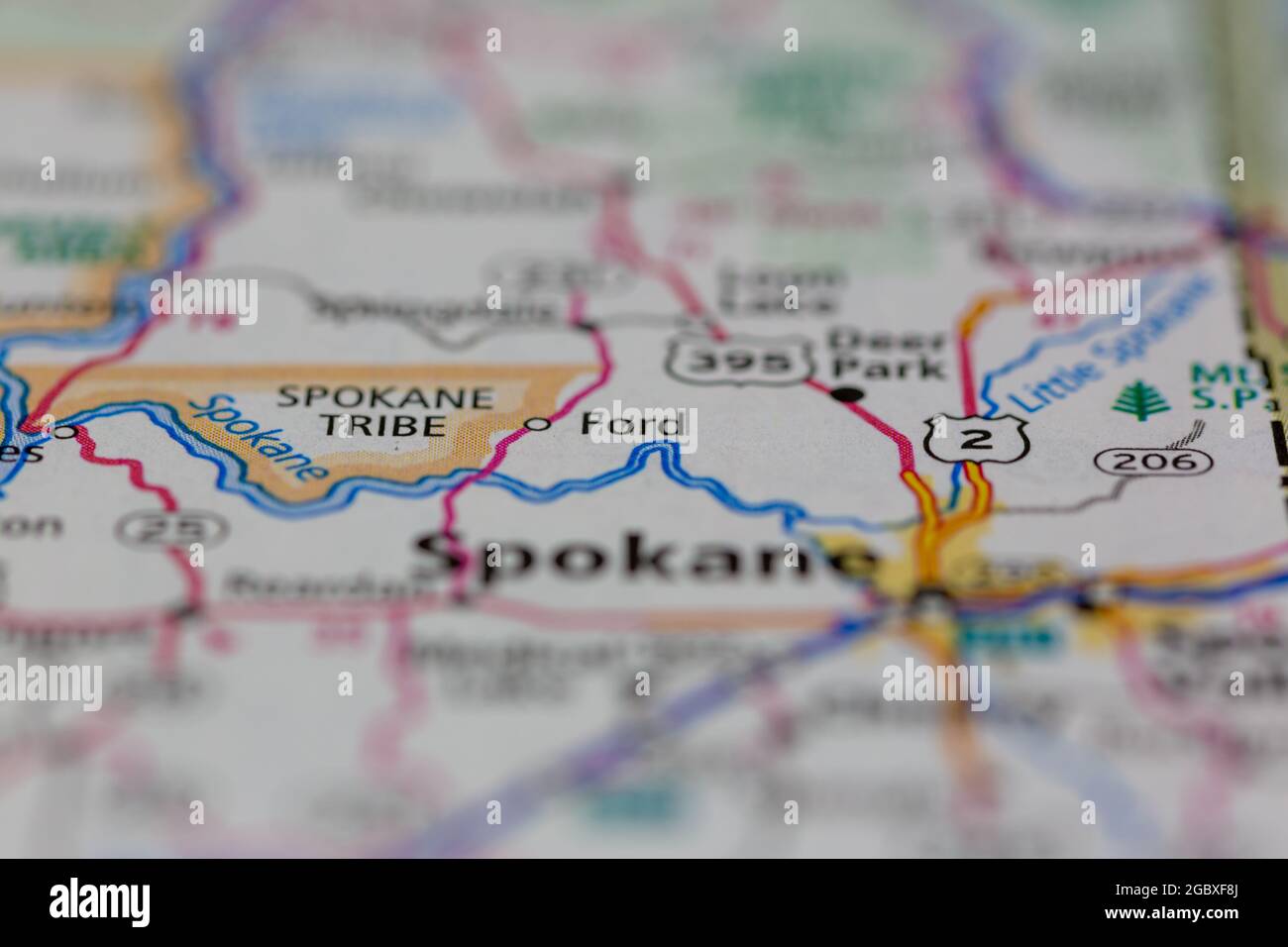 Ford on a map hires stock photography and images Alamy