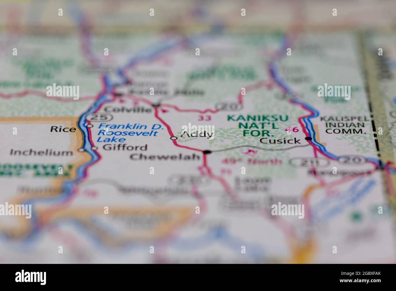 Addy washington state map hires stock photography and images Alamy