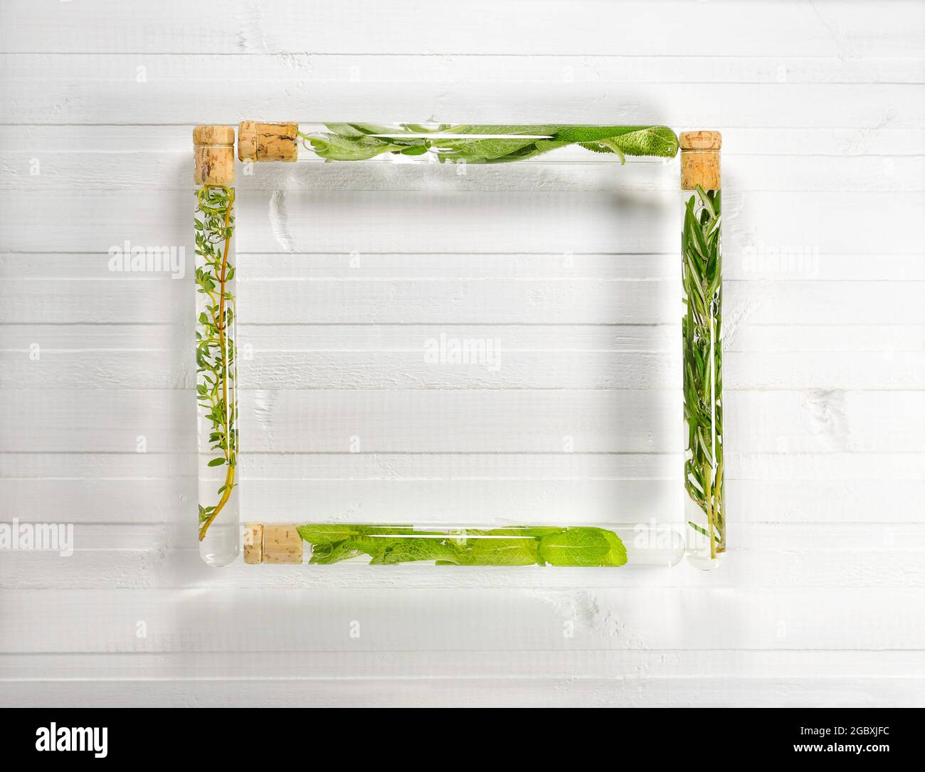 Frame on the background of light boards in the form of a square folded