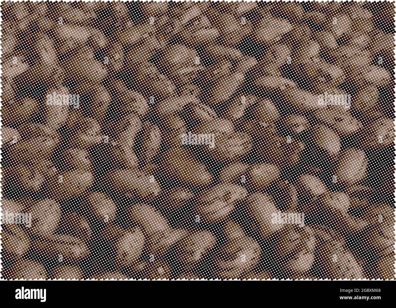 Brown bean background Stock Vector