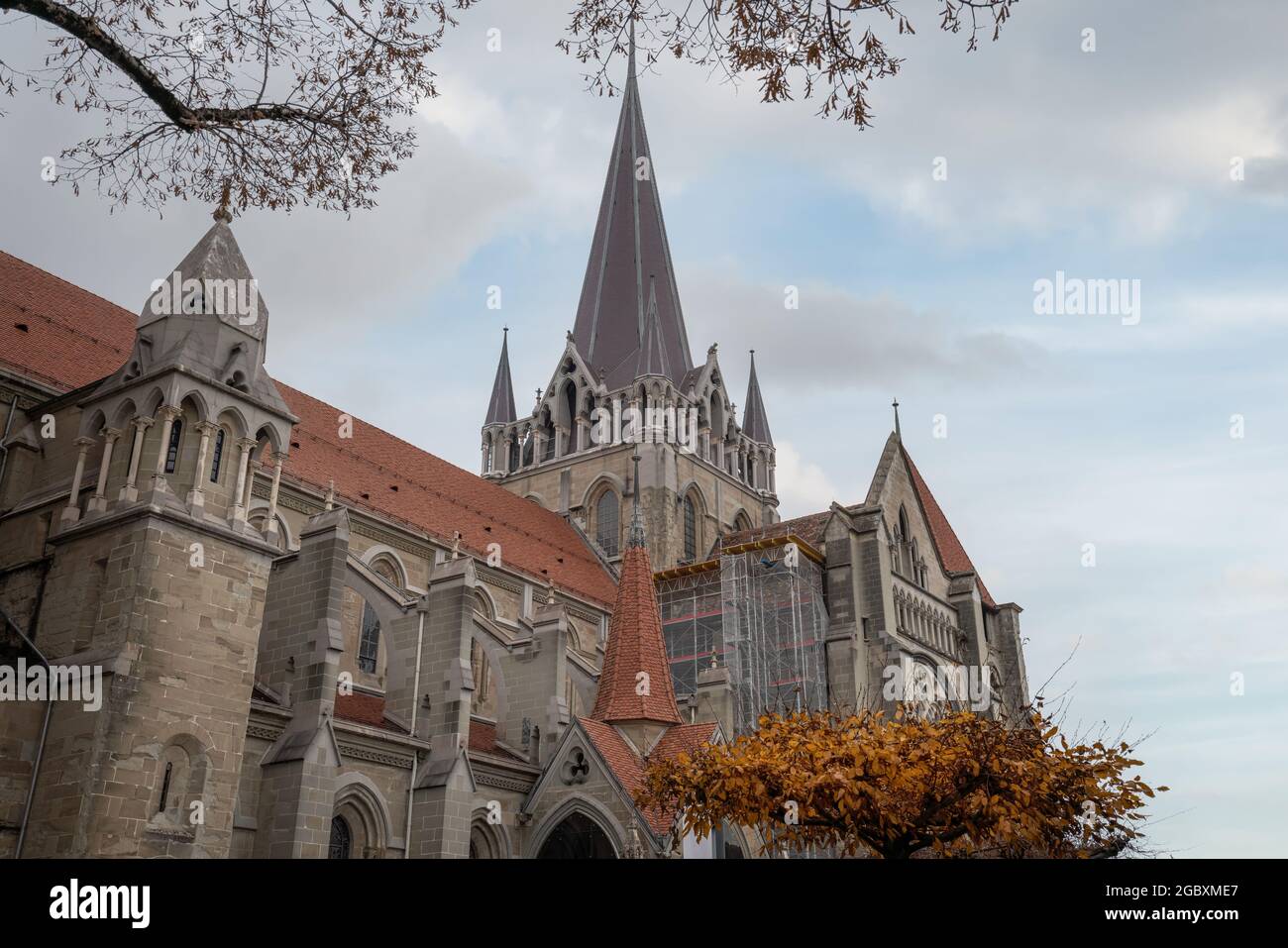 Lausanne Cathedral - Lausanne, Switzerland Stock Photo