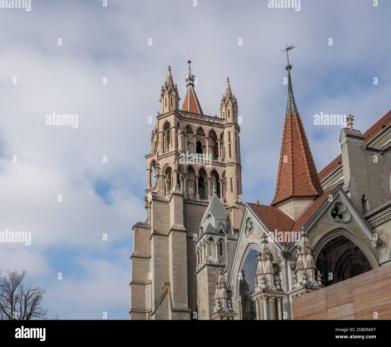 Lausanne Cathedral - Lausanne, Switzerland Stock Photo