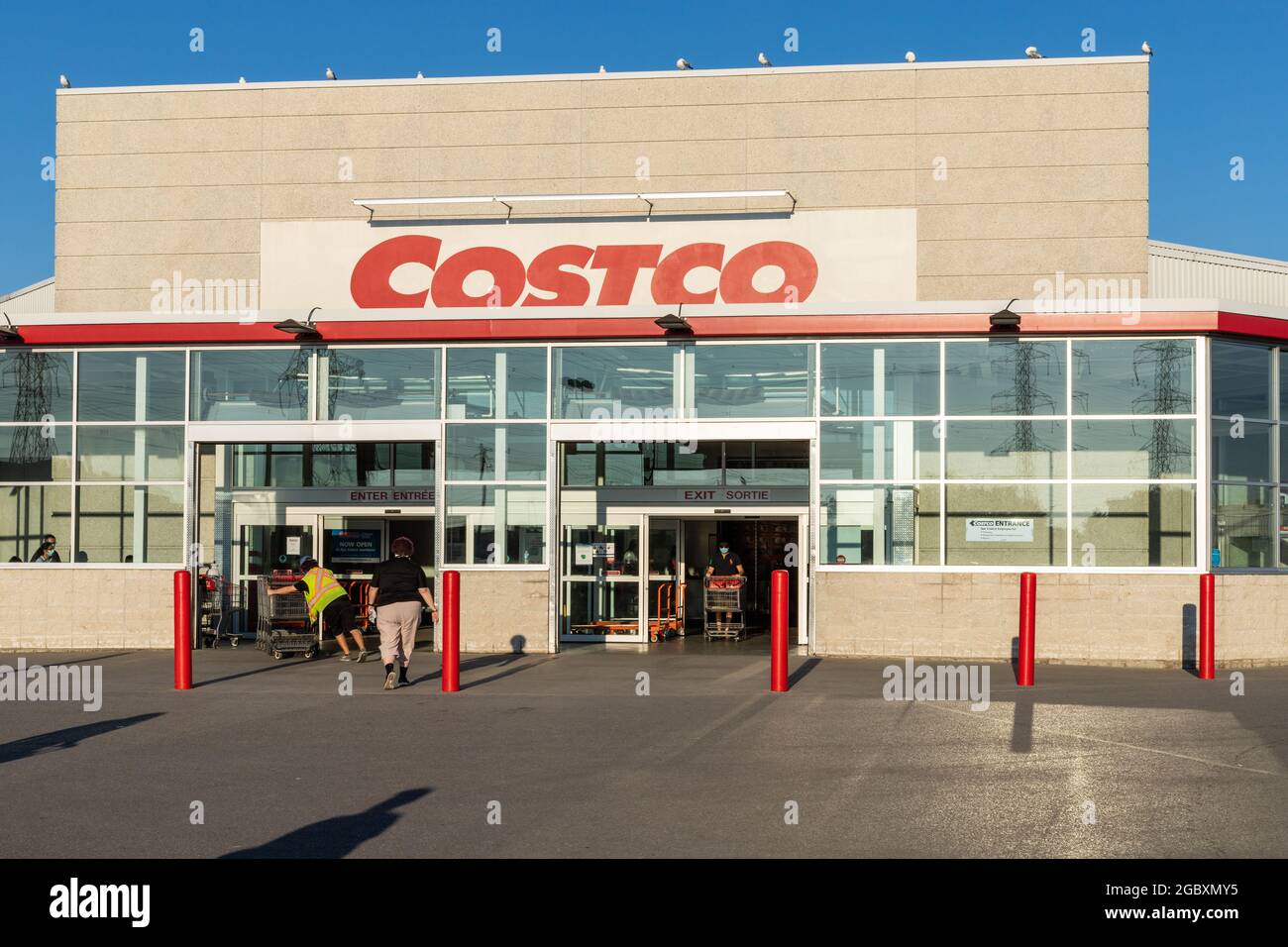 Ottawa, Canada August 2, 2021 Costco Wholesale warehouse storefront