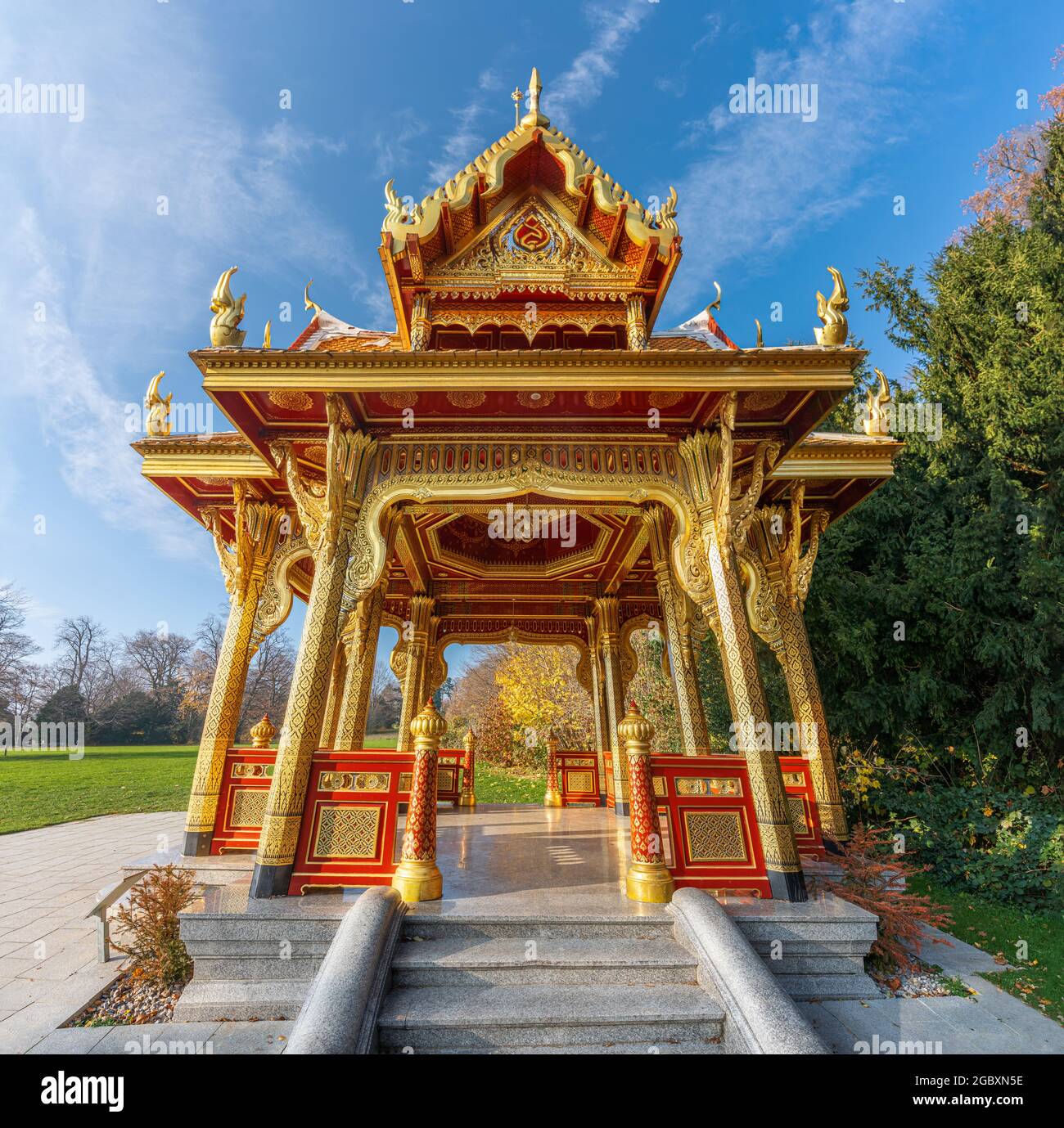 Thai Pavilion - Lausanne, Switzerland Stock Photo