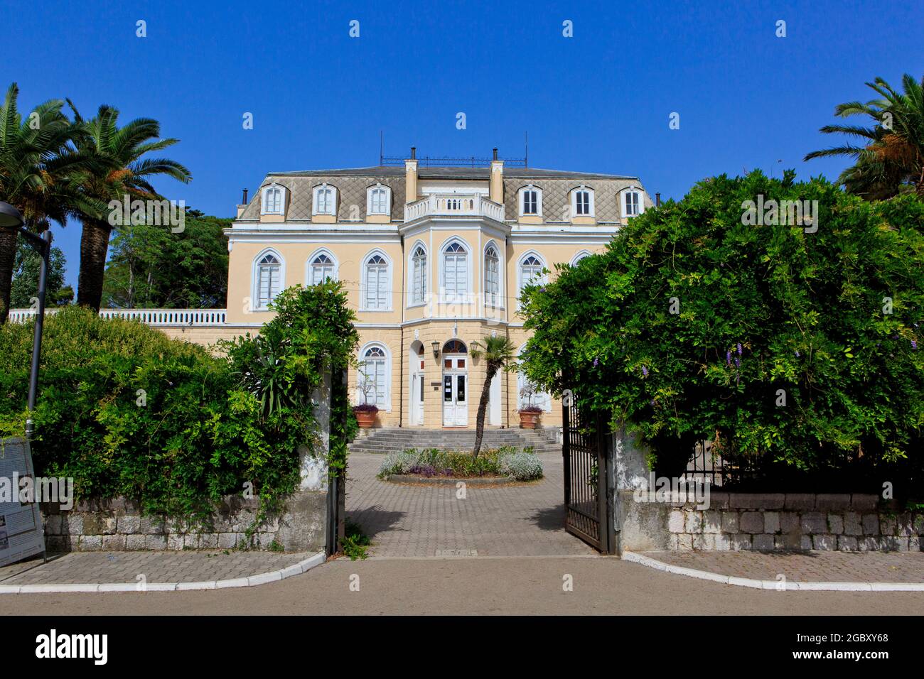 The palace of Nicholas I of Montenegro (1841-1921) in Bar, Montenegro Stock Photo