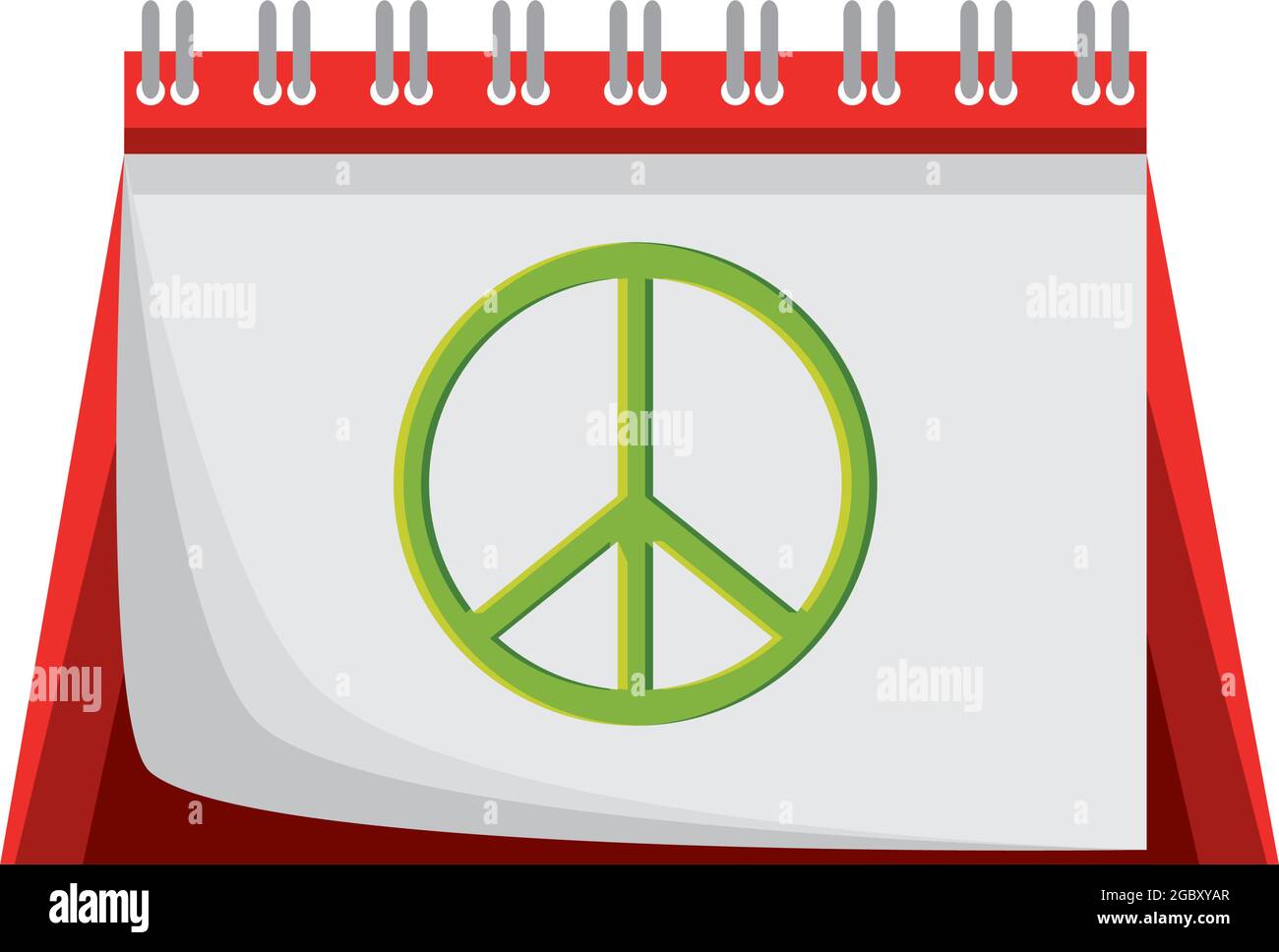 calendar with peace sign Stock Vector Image & Art Alamy