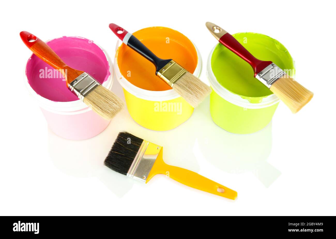 Paint Pots And Brushes High Resolution Stock Photography and Images Alamy