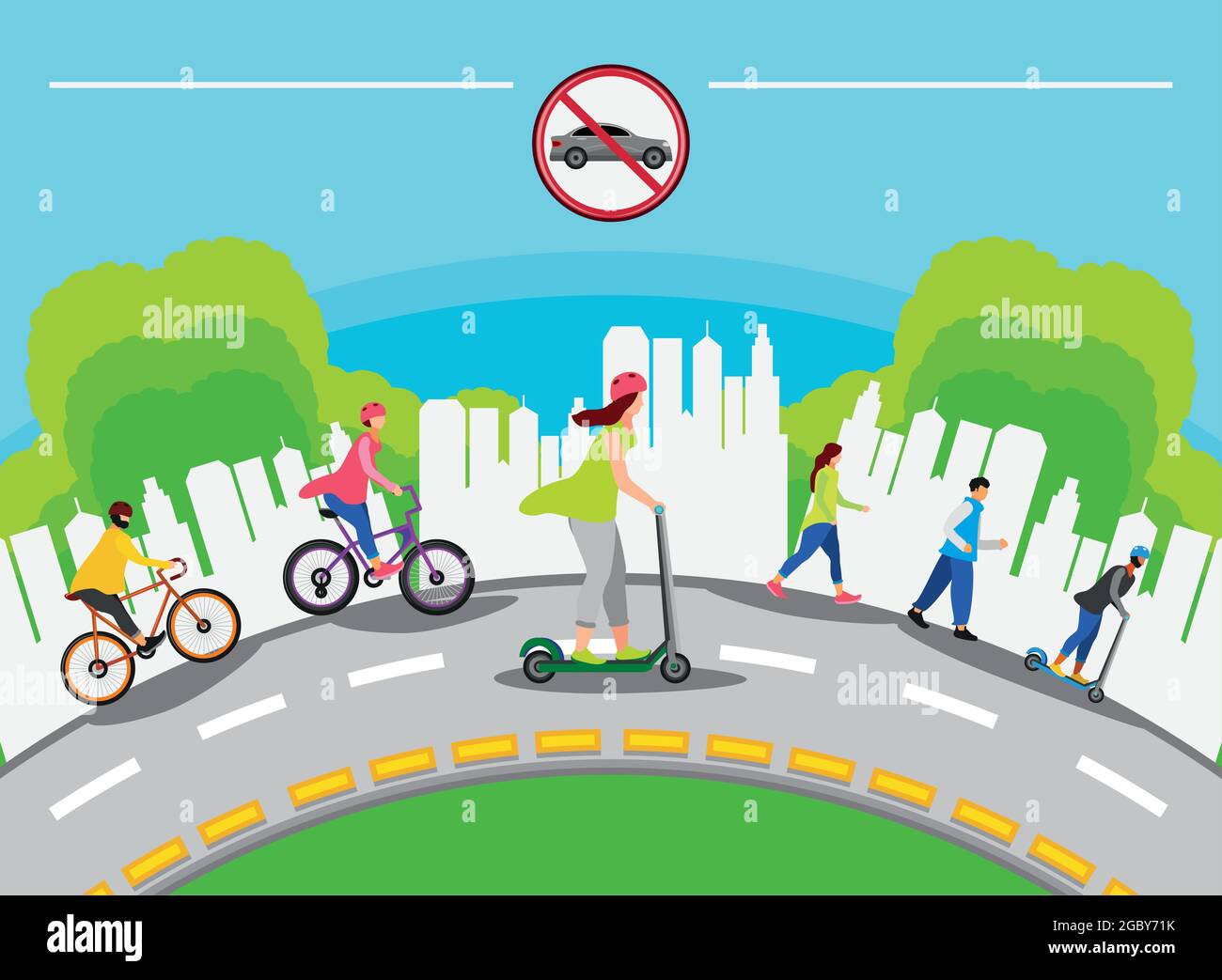 world car free day concept Stock Vector Image & Art - Alamy