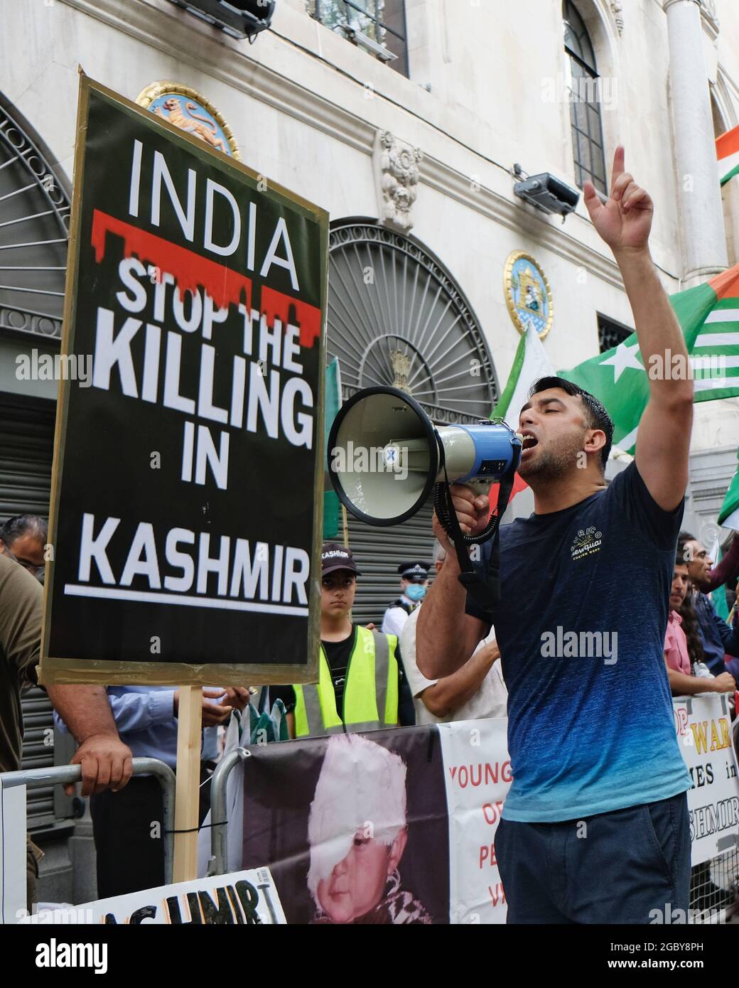 Protesters Outside The Indian High Commission Demonstrate On The Second Anniversary That The