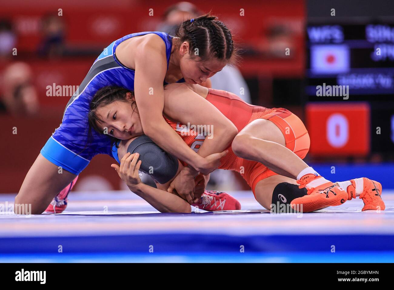 Tokyo, Japan. 6th Aug, 2021. (L to R) TSOGT OCHIR Namuuntsetseg (MGL