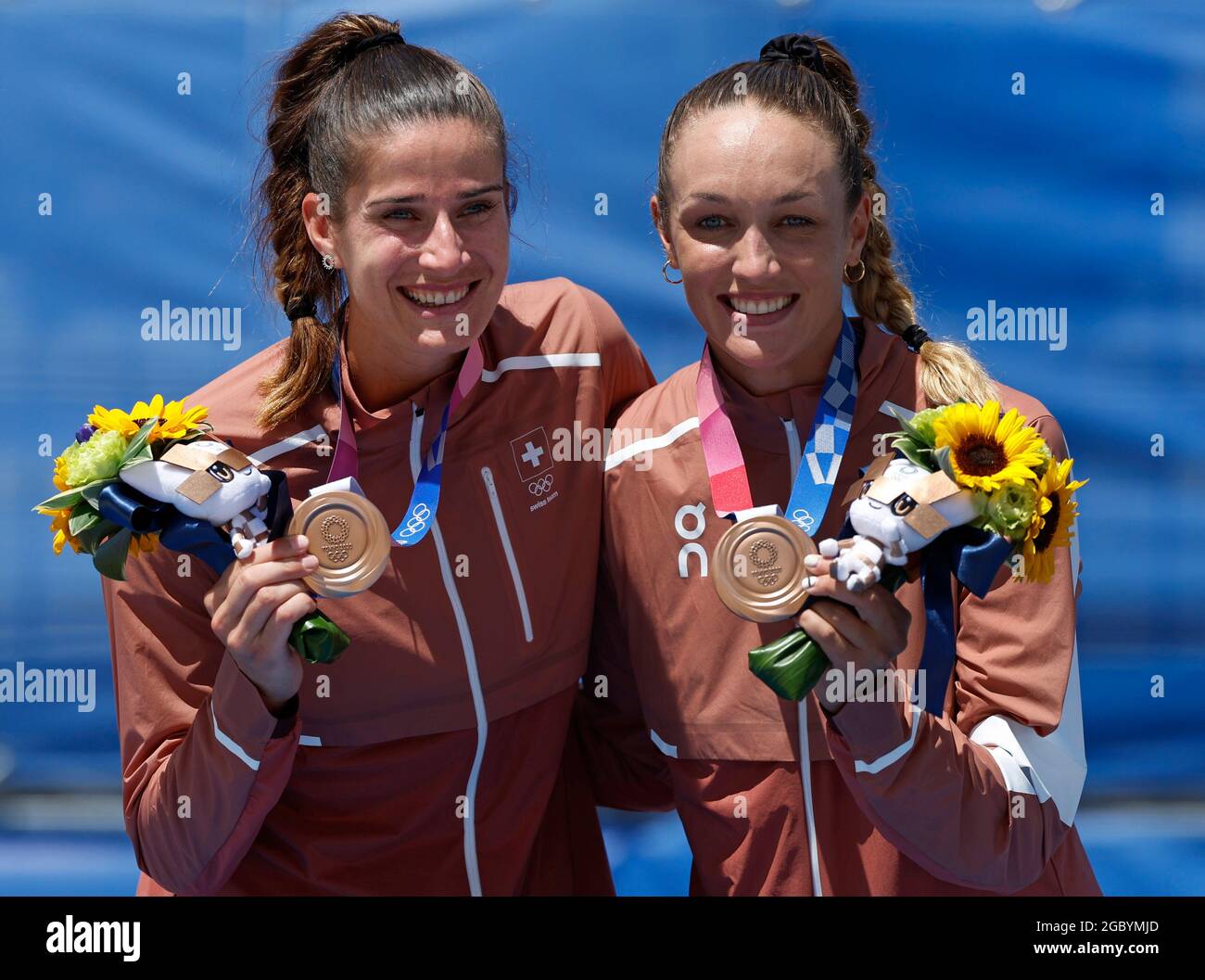 Tokyo 2020 Olympics Beach Volleyball Women Medal Ceremony