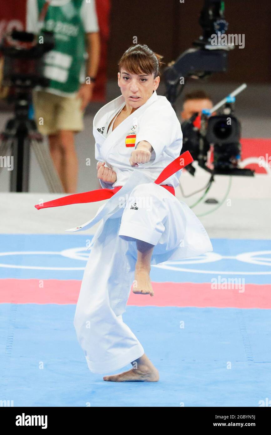 Tokyo, Japan. 5th Aug, 2021. Spain's SANDRA SANCHEZ JAIME competes in
