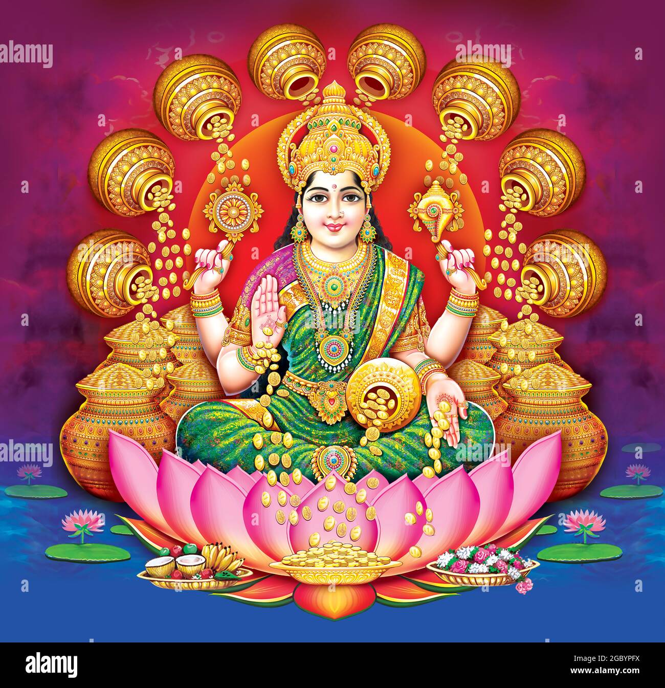 Goddess lakshmi hi-res stock photography and images - Alamy
