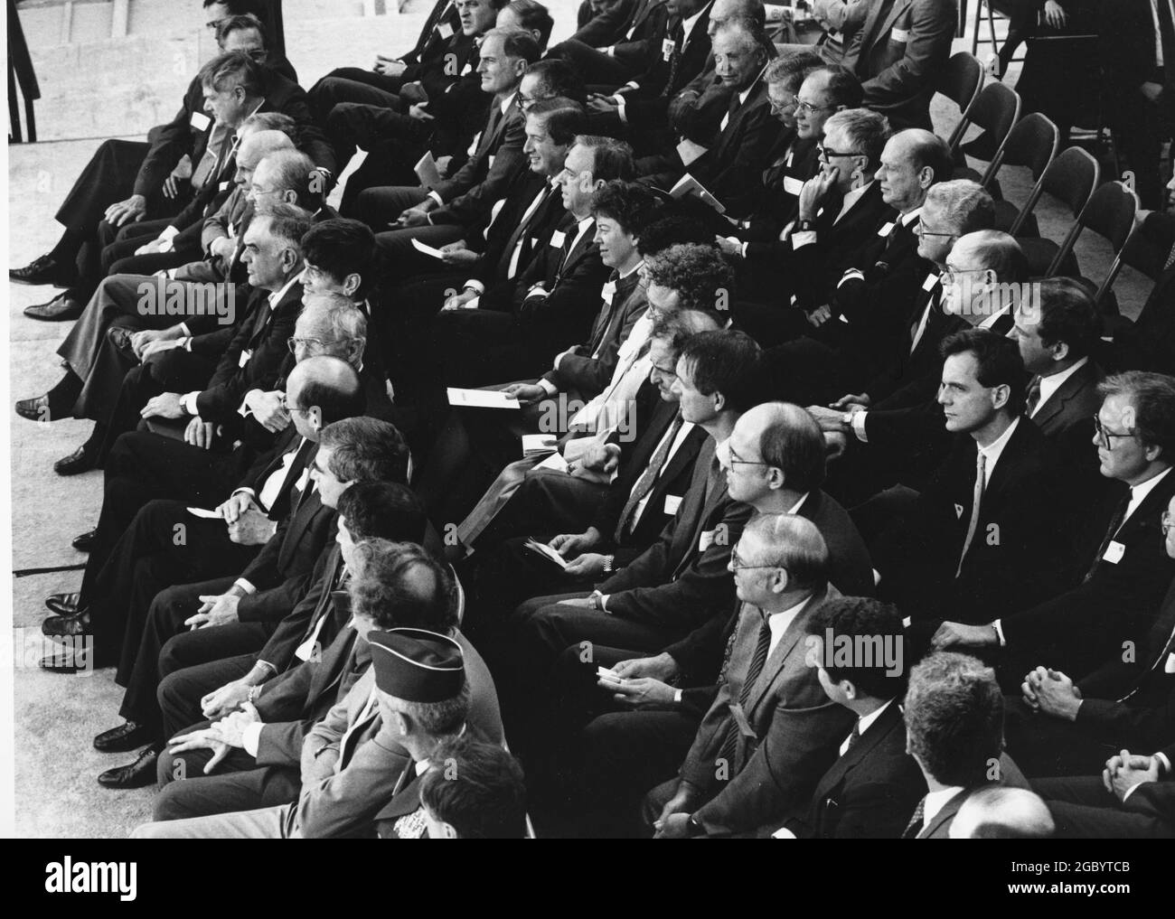 Austin Texas USA, 1987: White male business leaders from central Texas ...