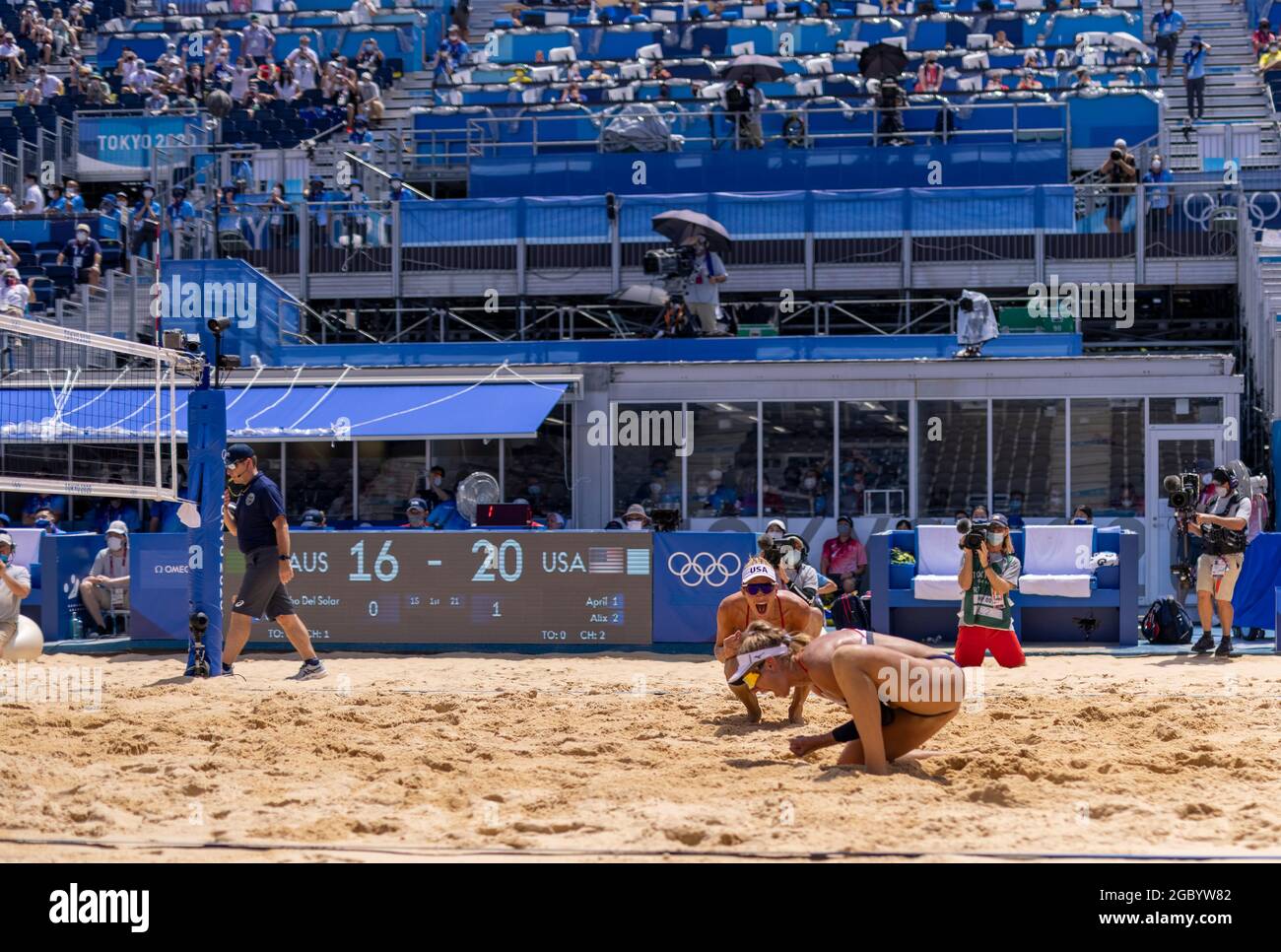 2020 tokyo olympics beach volleyball hires stock photography and